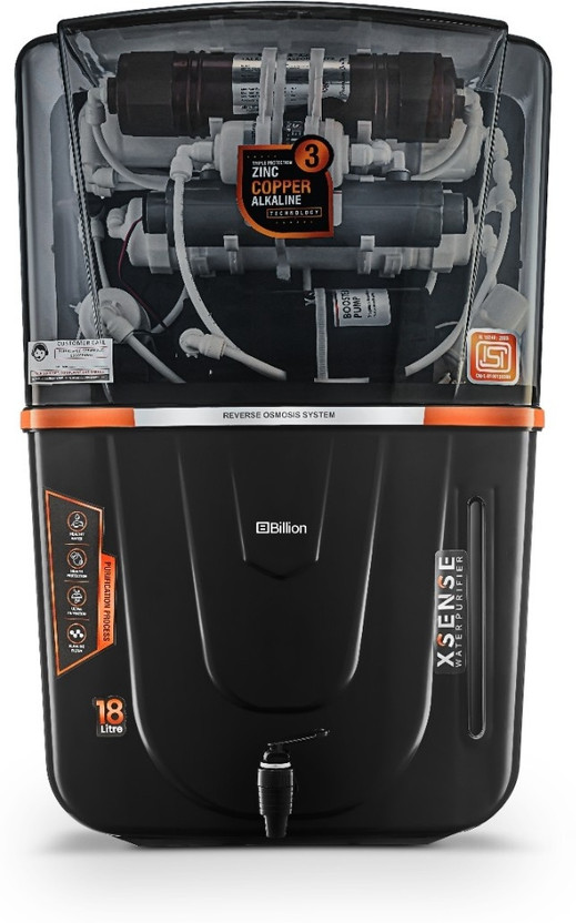Billion Black Smoke Audy India 1st BIS (IS 16240 :2023) CM/L8100159306 18 L RO + UV + UF + Copper + Alkaline + TDS Control Water Purifier(White)