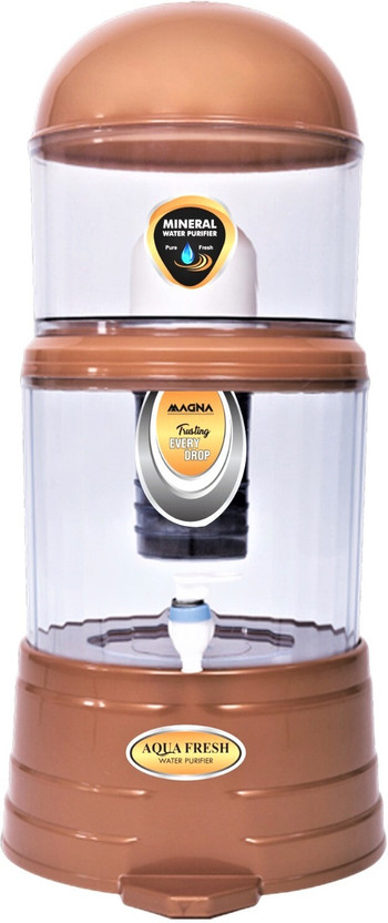 Aqua Fresh MINERAL POT MUNICIPAL WATER NO TASTE CHANGE NON ELECTRIC 16 L Gravity Based Water Purifier(Copper)