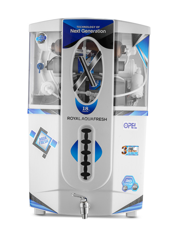 Royal Royal Aquafresh Omega RAF Opel Copper 18 L RO + UV + UF + TDS Control Water Purifier with Prefilter((White-Blue)) - Flipkart Deal