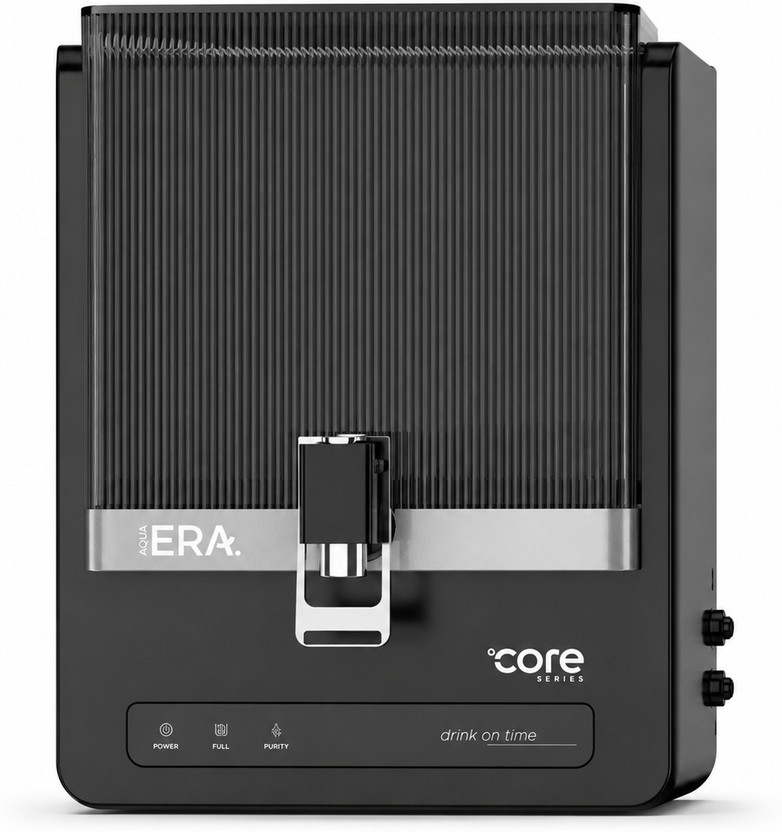AQUA Fresh UNIQUE & ELEGANT ERA Model Advance Technology With LED 10 L RO + UV + UF + Minerals + TDS Control Water Purifier(Black)