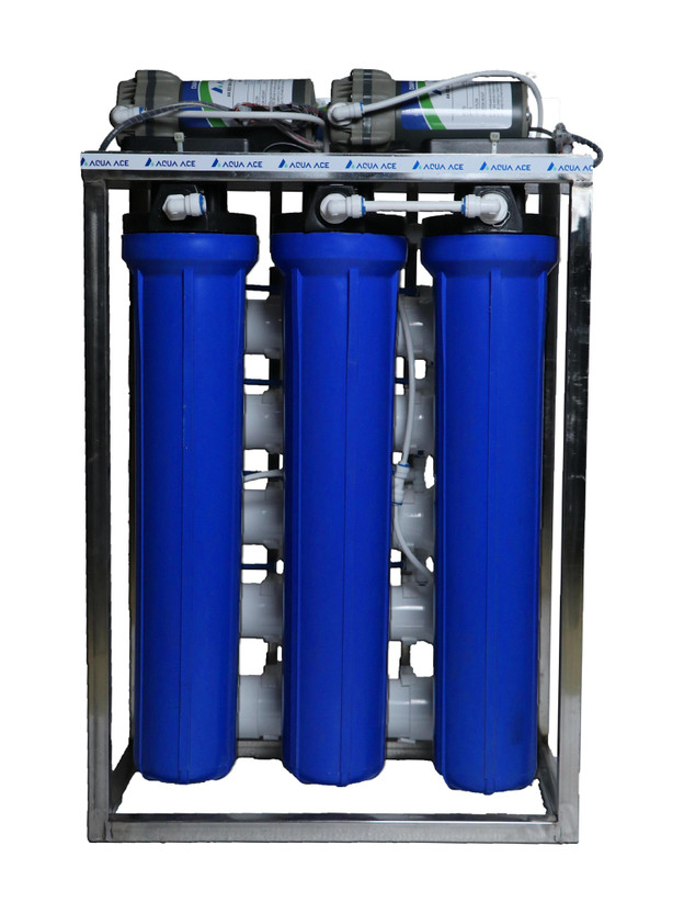 AQUA ACE 100 LPH Commercial RO+UV RO Water Purifier With TDS Adjuster + Auto Shut Off 100 L RO + UV + UF + TDS Control Water Purifier(Blue)