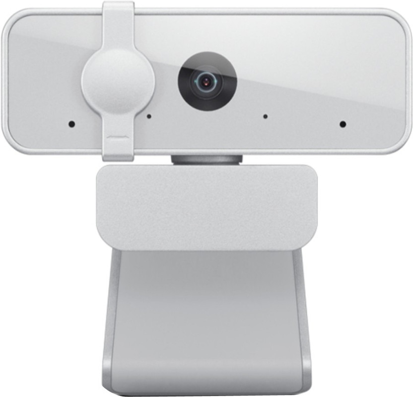 Lenovo 300 2.1 MP HD  Webcam with Built-In Microphone USB Connectivity(White)
