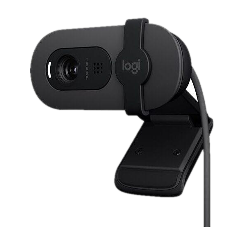 Logitech Brio 100 Full HD Webcam 1080p, with Microphone, USB Connectivity, for Meetings and Streaming, Auto-Light Balance, Privacy Shutter for Microsoft Teams, Google Meet, Zoom and More(Graphite)