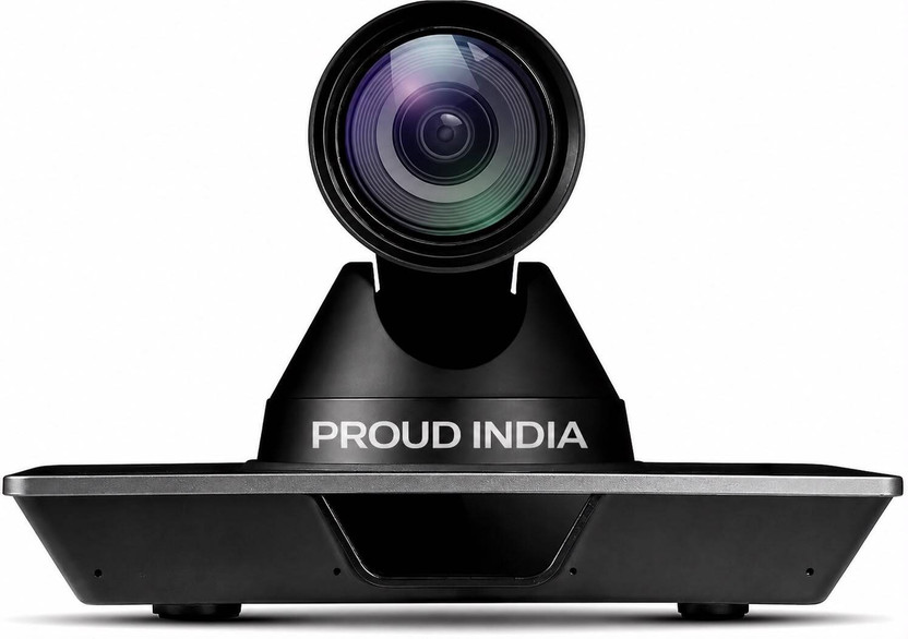 PROUDINDIA webcame 4K Webcam 1080p, Night vision, Wireless Connectivity(Black)