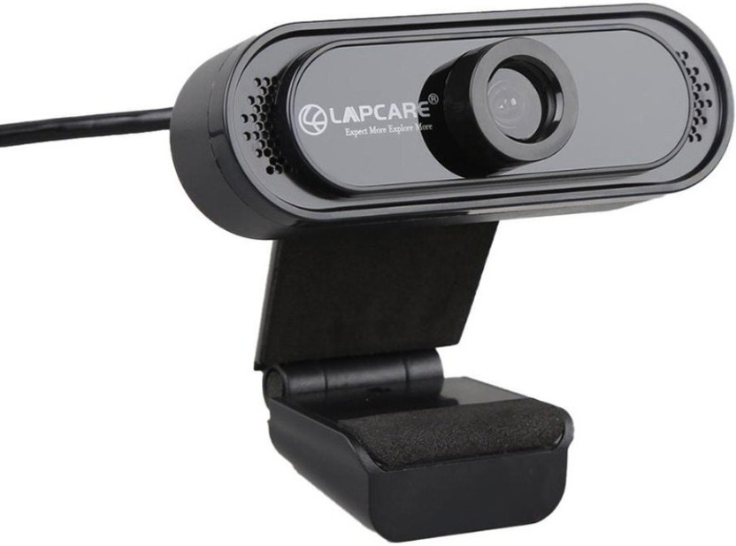LAPCARE LWC-012 WEBCAM HD 720M P, HD Webcam 720p, with Microphone, USB Connectivity(Black)