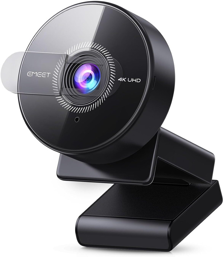 Emeet C950-4K 4K Webcam 2160p, 1080p, with Microphone, USB Connectivity(Black)
