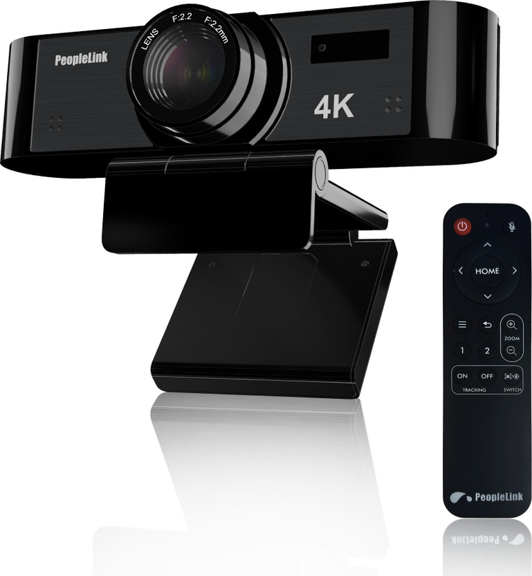Peoplelink Nova X10 Ultra HD, 4K, Auto-Focus, Noise Reduction, CMOS sensor 4K Webcam 2160p, with Microphone, Night vision, USB Connectivity(Black)