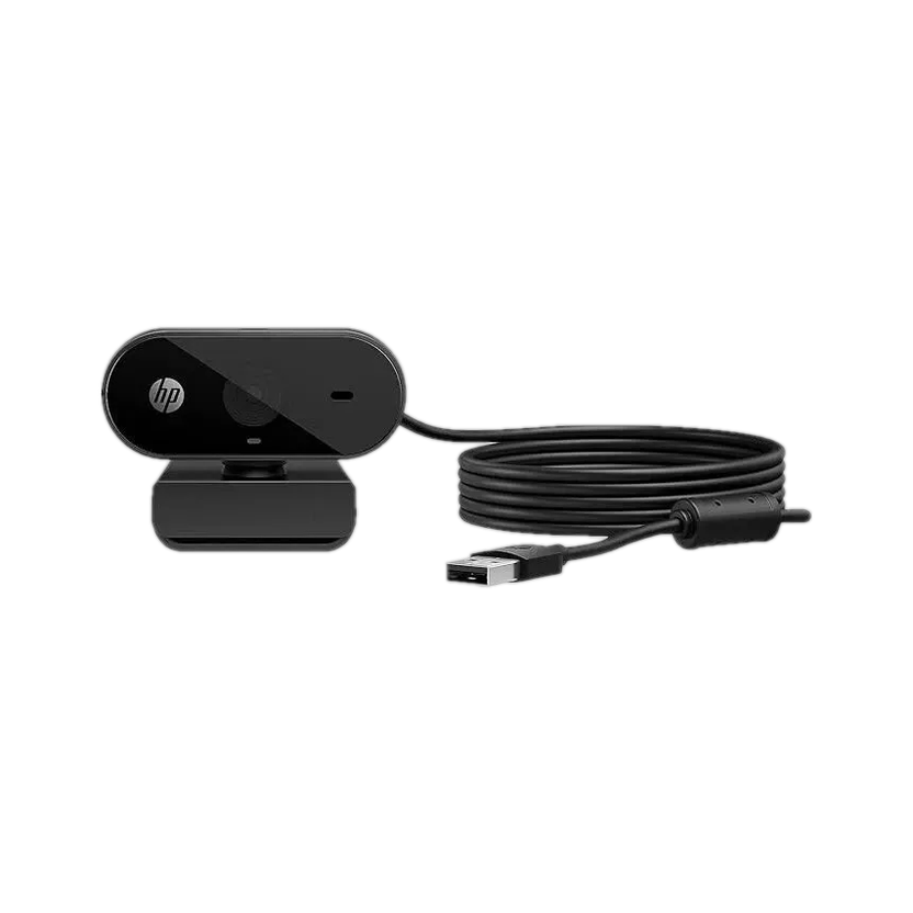 HP 320 Full HD Webcam 1080p, USB Connectivity, | 30 FPS - Plug and Play Setup, Wide-Angle View for Video Calling on Skype, Zoom, Microsoft Teams and Other Apps/ 1 Year Warranty(Black)