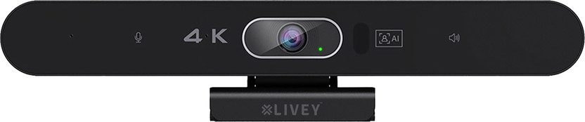 LIVEY LIVEY RealSight ePTZ500 4K Ultra HD Video Bar | AI Auto Face Tracking, Hi-Fi Speaker 4K Webcam 2160p, with Microphone, USB Connectivity(Black) - Flipkart Deal