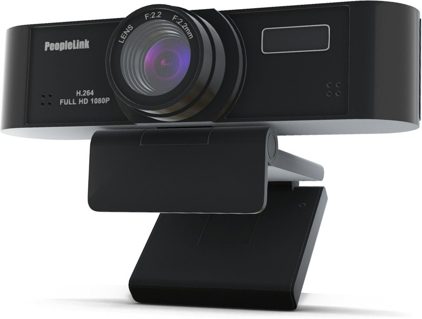 Peoplelink Orion C80 Webcam, HD, Built in Mic, Crystal Clear Video & Audio 5 MP HD  Webcam with Built-In Microphone with Night Vision USB Connectivity(Black)