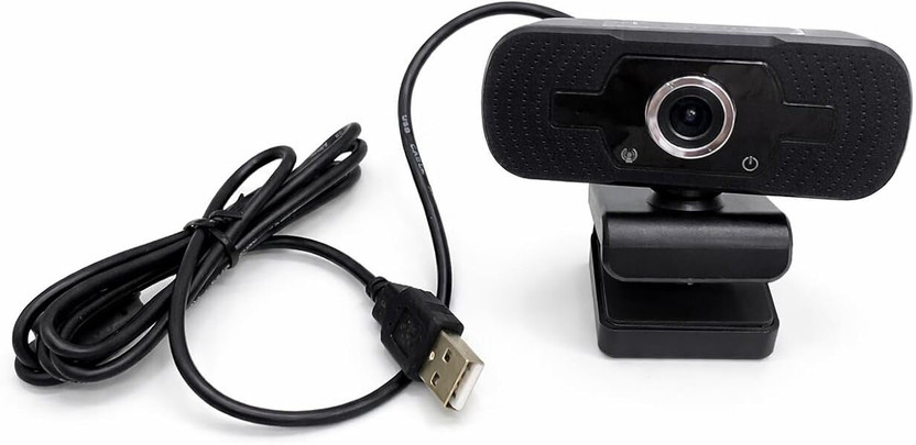 Carecase Full HD 1080P Webcam for PC & Laptop | USB Plug and Play Web Camera Full HD Webcam 1080p, with Microphone, Night vision, USB Connectivity(Black)