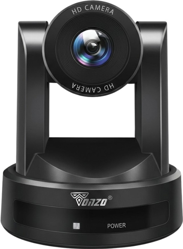 TONZO PTZ Camera TZ410 Full HD Camera 12X Optical Zoom Auto Focus AI 4K Webcam 2160p, with Microphone, USB Connectivity(Black)