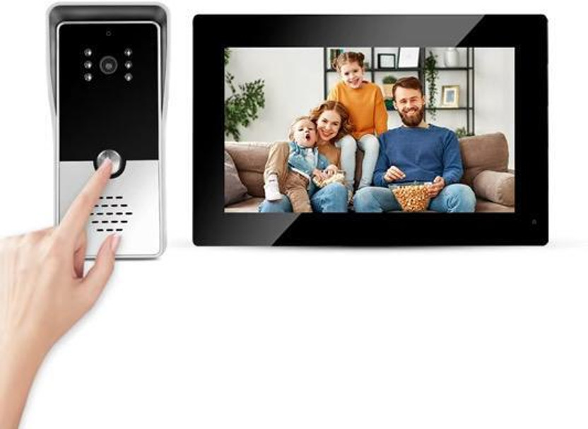 ishield ishield doorbell SecureView 7 Black HD Webcam 480p, with Microphone, Night vision, Ethernet, Fireware, USB, Wireless Connectivity(Multicolor) - Flipkart Deal
