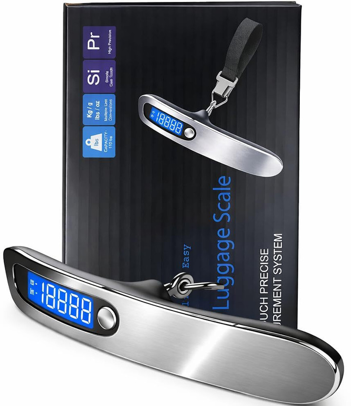 vyoz Weight Machine for Luggage - Travel Weight Scale Upto 50 kg Weighing Scale(Silver)