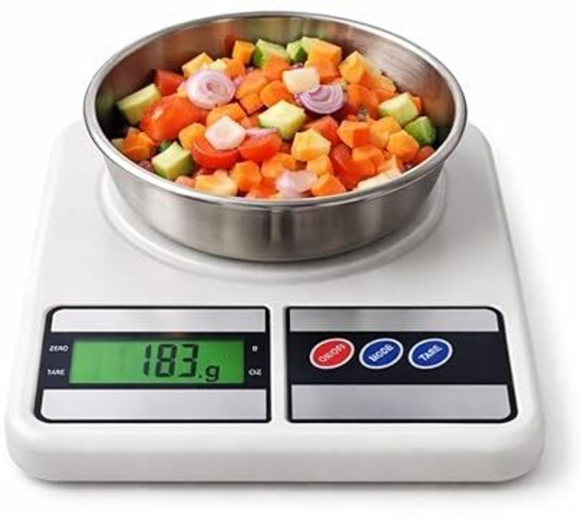 Genrix Genrix Digital Kitchen Weighing Scale 1g Accuracy with Tare & LED Display (g/oz) Weighing Scale(White) - Flipkart Deal