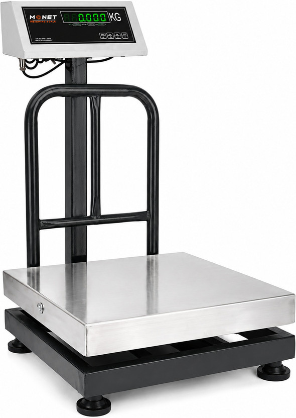 ARYA 200kg - 16*16 inch / 400*400 mm Stainless Steel Platform Scale Weighing Scale(Grey, Steel Grey)