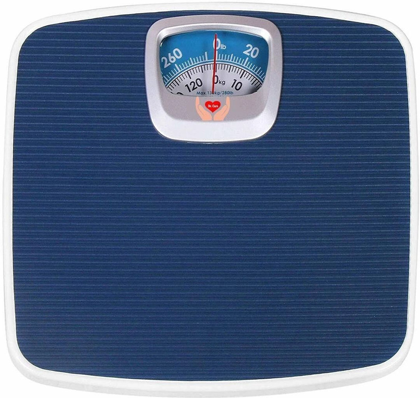 MCP Healthcare Body Weight Scale Analog type 130kg Weighing Scale Weighing Scale(Blue)