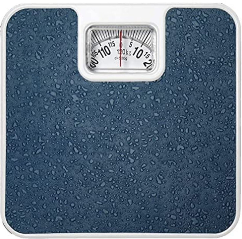 ACU-CHECK Weighing Machine for Human Analogue Personal Health Weighing Scale(Blue & White)