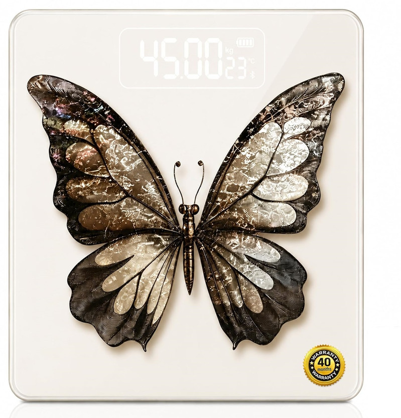 Ant Digital Body Weight Scale, 180kg, Large LCD Display Weighing Scale(Silver)