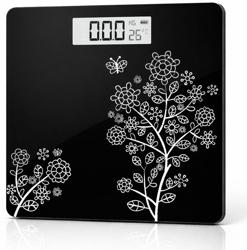 SidGroz Digital Weighing Scale for Body Weight LCD Display,Max Weight Upto 180 Kg Weighing Scale(Black)