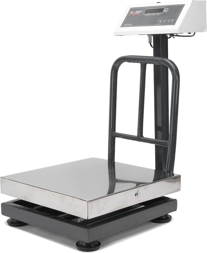 monet international 200kg - 16*16 inch / 400*400 mm Stainless Steel Platform Scale Weighing Scale Weighing Scale(Grey)