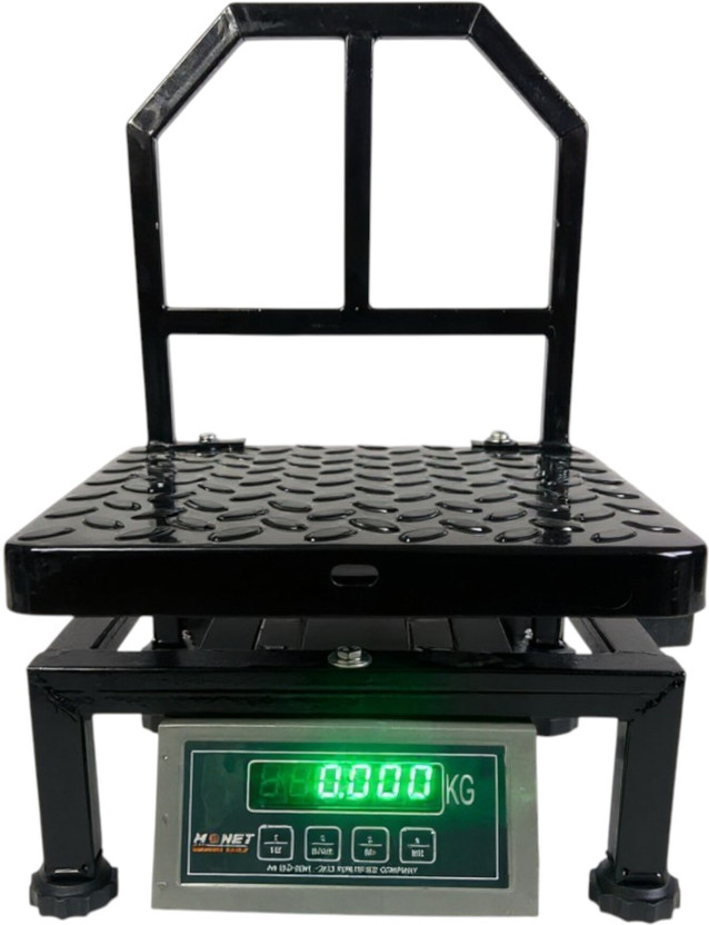 monet international MI-29 100kg , Dual Bright Green Display For Shop , Industrial Uses , Factories Weighing Scale((Dark Black 12*12 Inches MS))