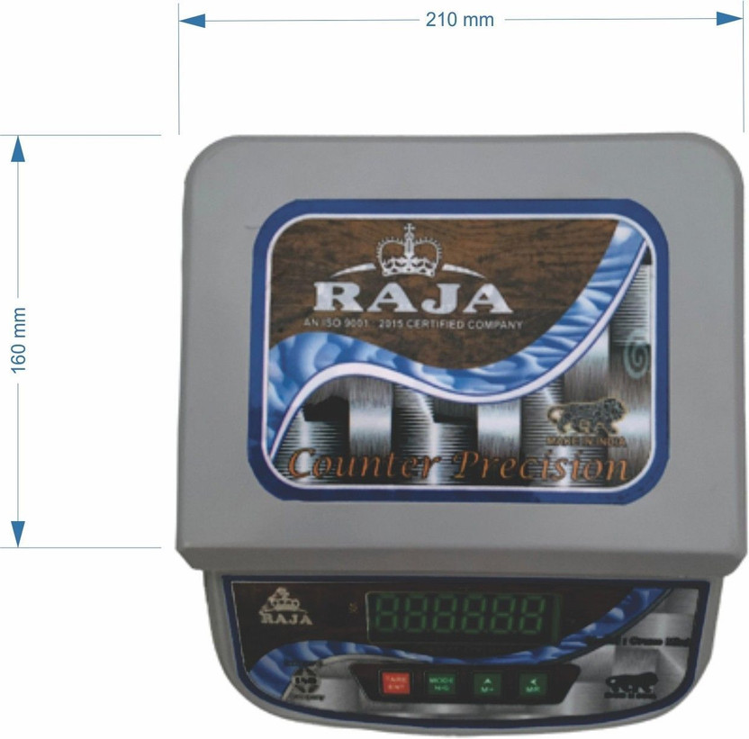 RAJA Mini Dual Led High Precision Digital Electronic Weighing Scale 30Kg for Shop Weighing Scale(Multicolor)