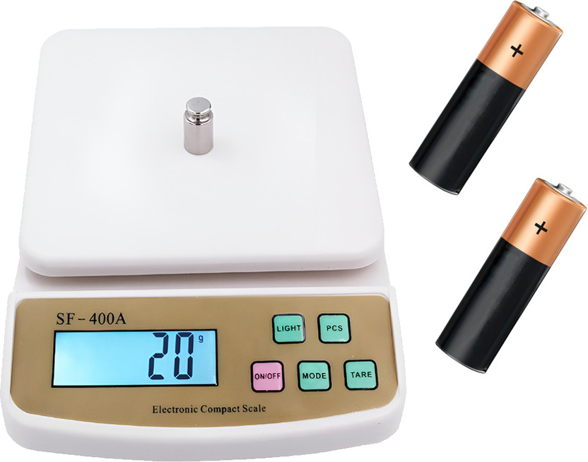 Regals Choice Electronic Digital Weighing Scale for Cooking and Baking Weighing Scale(White)