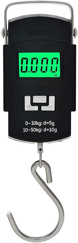 Bravity 50KG HANGING LUGGAGE WEIGHT MACHINE DIGITAL FOR WEIGHING HOUSEHOLD ITEMS Weighing Scale(Black)