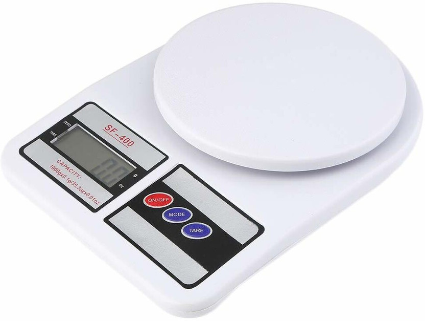 TANISHKA EXPORT SF400 Backlight LCD Display Multipurpose Electronic Digital Kitchen Products Weighing Measuring Scale for Grocery & Food Seller Weighing Scale(White)