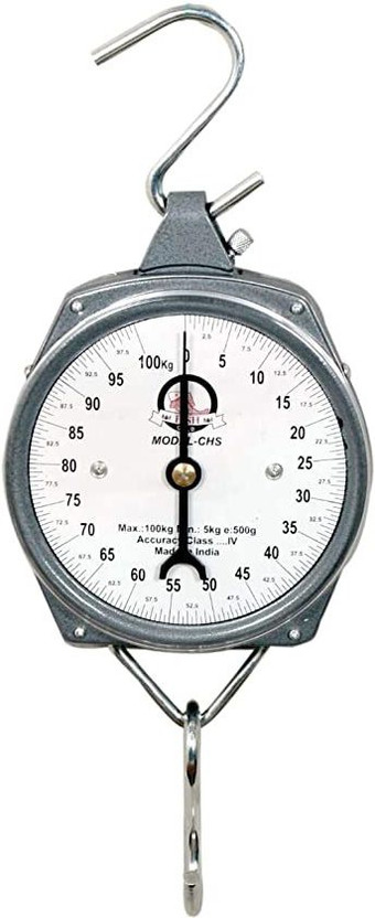 NASH Commercial Hanging 100 Kg Weighing Scale/kata 100 kg/best metal quality Weighing Scale(Grey)