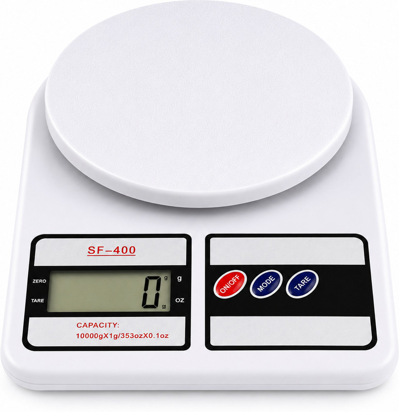 Lumena SF-400 Digital Kitchen Weighing Scale 10kg Capacity Weighing Scale(White)