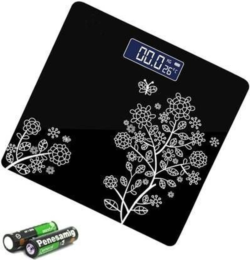 MEANDMY Bathroom Weight Machine for Human Body Weight Scale For Weighing Weighing Scale(Black)
