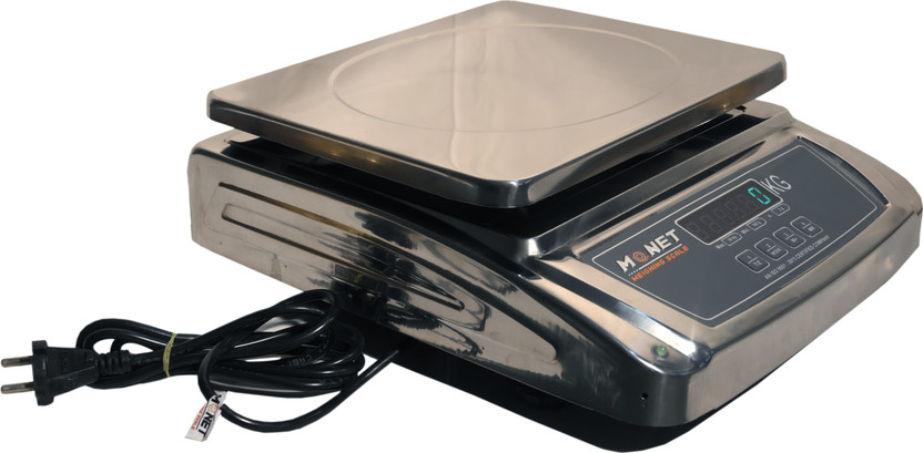 monet international ELECTRONIC WEIGHING SCALE 30KG CAPACITY WITH 2 SIDED DISPLAY Weighing Scale(Grey)