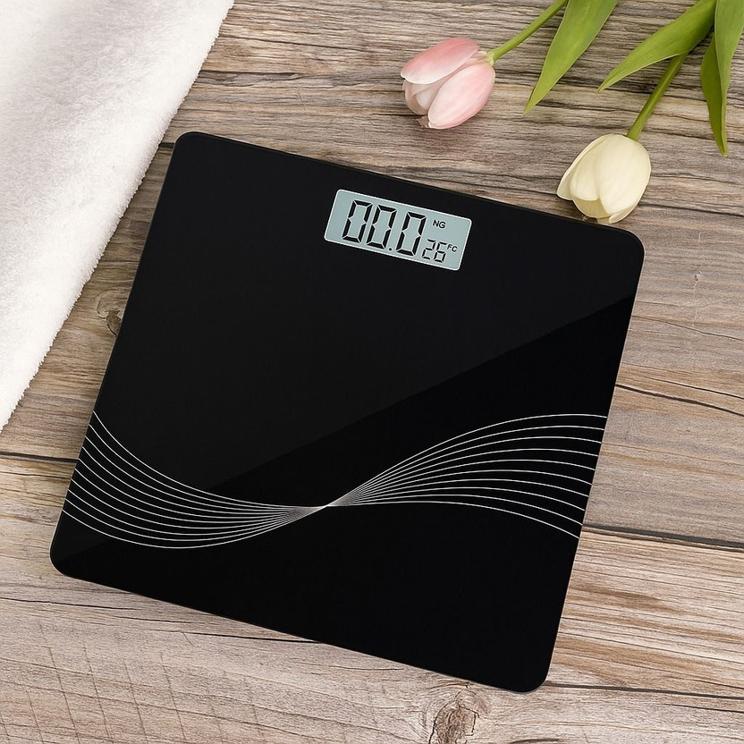 RiDiGo Digital Electronic Weight Machine For Human Body Weighing Scale Weighing Scale(Black)
