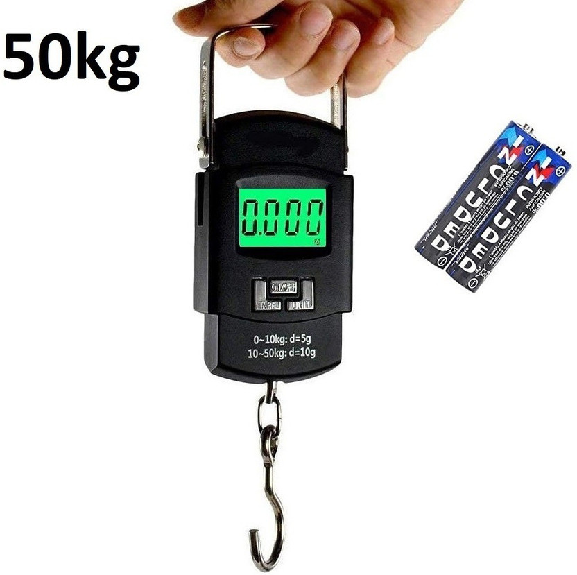 Siya Shine Hanging Scale, LCD Screen 50kg Portable Electronic Digital weight scale KK29 Weighing Scale(Black)
