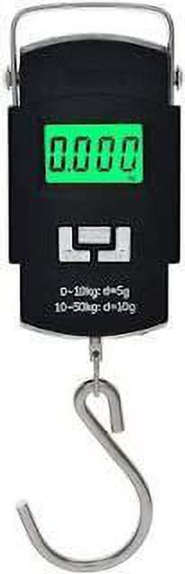 Zqoum 50Kg Portable Luggage Hanging Weight Machine Digital Weighing Scale Weighing Scale(Multicolor)