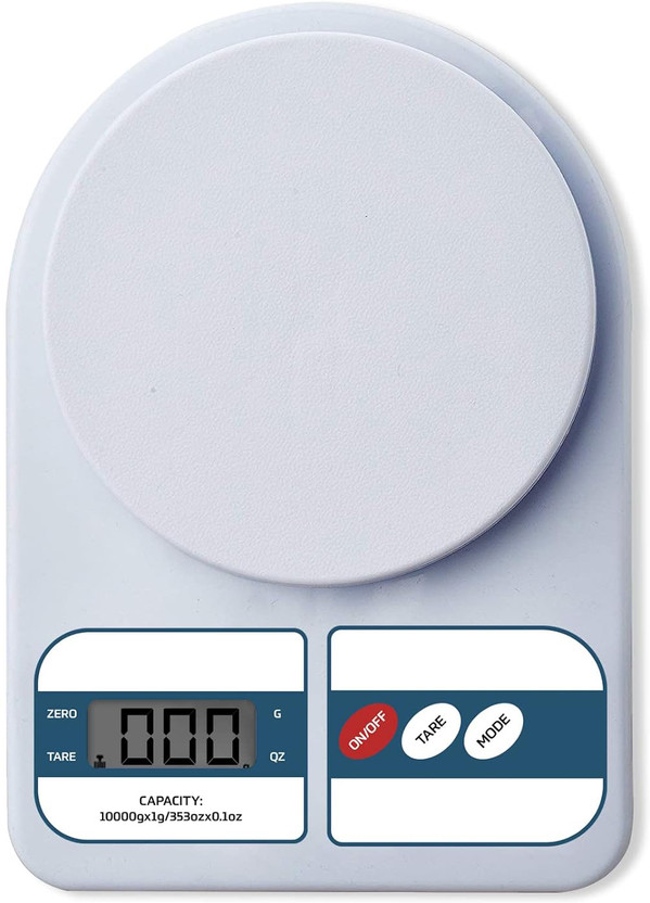 Misuhrobir Electronic Kitchen Scale 10Kg Weighing Scale(White)