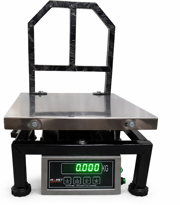 monet international 50kg SS ; 12*12 inches High Precision ; Platform ; 2 Days Battery Backup Weighing Scale(Steel Grey)