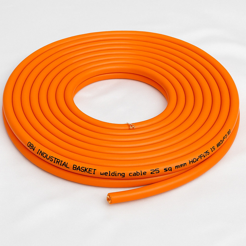 Cei Heavy Duty 25 Sq. mm 10 Meter Pure Copper Cable for all Welding machine Inverter Welding Machine
