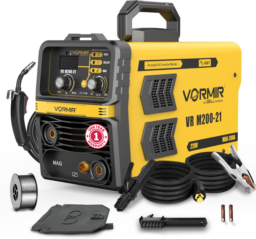 iBELL VORMIR VR M200-21, 3-in-1 IGBT Inverter Welding Machine, 200A, MAG/MMA/TIG Lift, Inverter Welding Machine