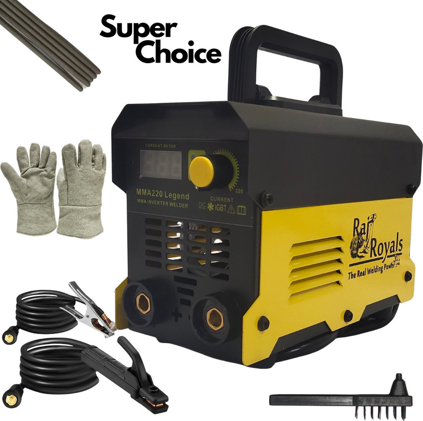 RAJROYALS 220Amps portable High Quality continue use for IRON, STEEL fabrication works Inverter Welding Machine