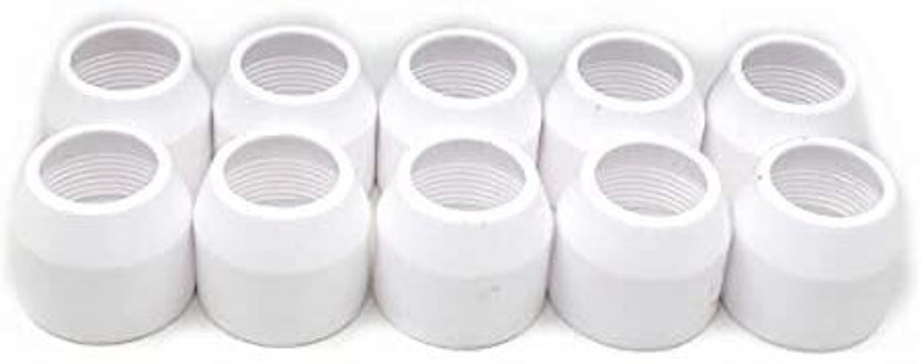 SHIV ALASKA Ceramic Cap Consumables Fit for Plasma Cutter Torch CUT 80 (Pack of 10) Laser Welding Machine