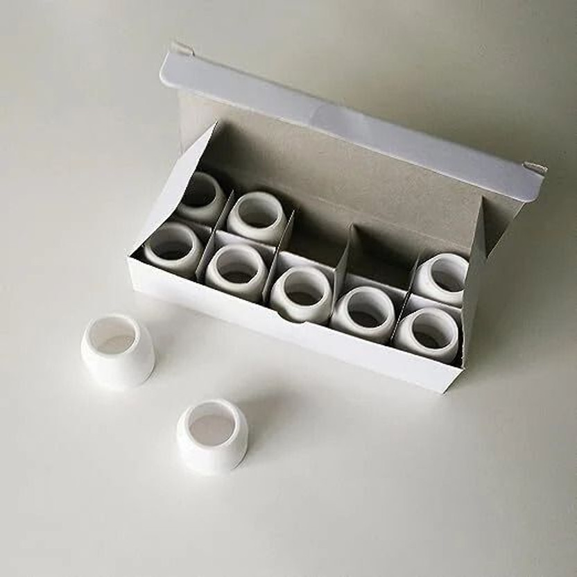 Alaska CUT-40 Ceramic Cap Consumables Fit for Plasma Cutter Torch CUT-40 (10 PAC) Laser Welding Machine