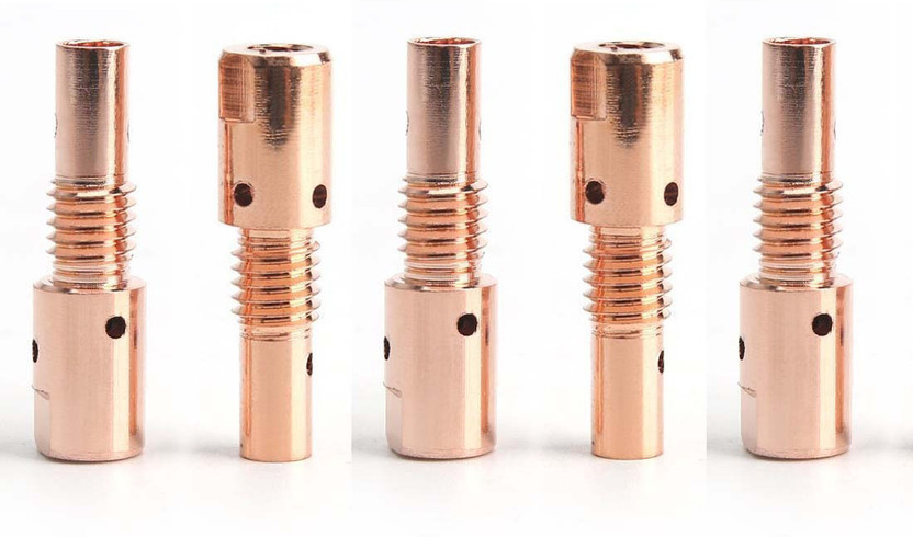 NGWELD 25AK MIG Torch Tip Holder Brass – Heavy Duty Welding Spare Part India 5Pcs Inverter Welding Machine