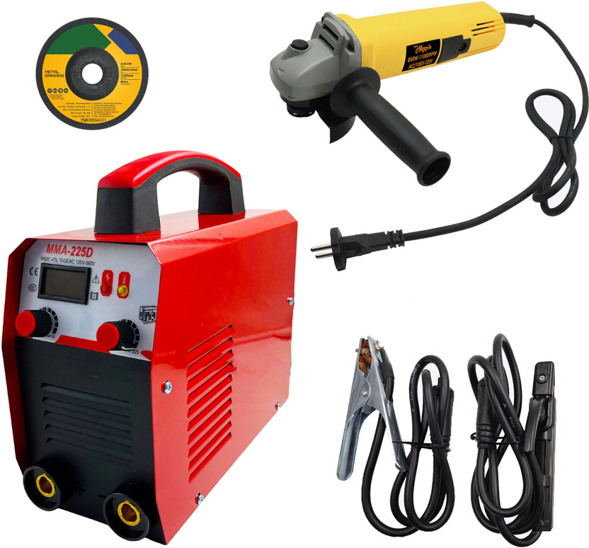 Hillgrove WMHC1213M1 225Amp Welding Machine With 100MM Wheel Diameter Angle Grinder Inverter Welding Machine