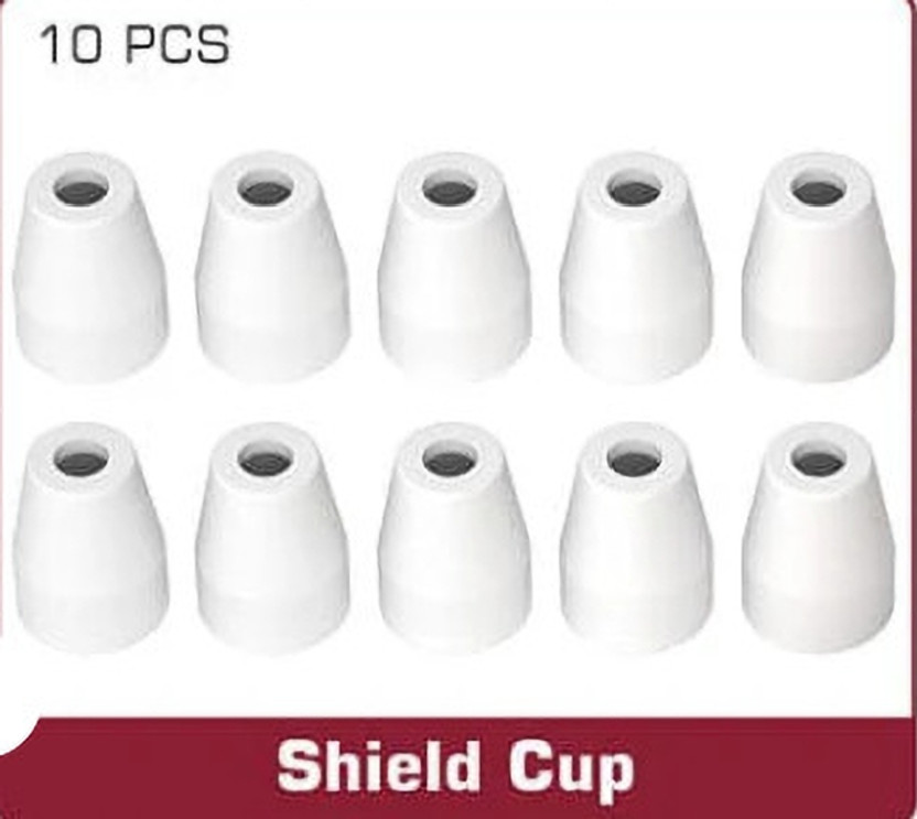 SHIV ALASKA CUT-40 Ceramic Cap Consumables Fit for Plasma Cutter Torch CUT-40 (10 PAC) Laser Welding Machine