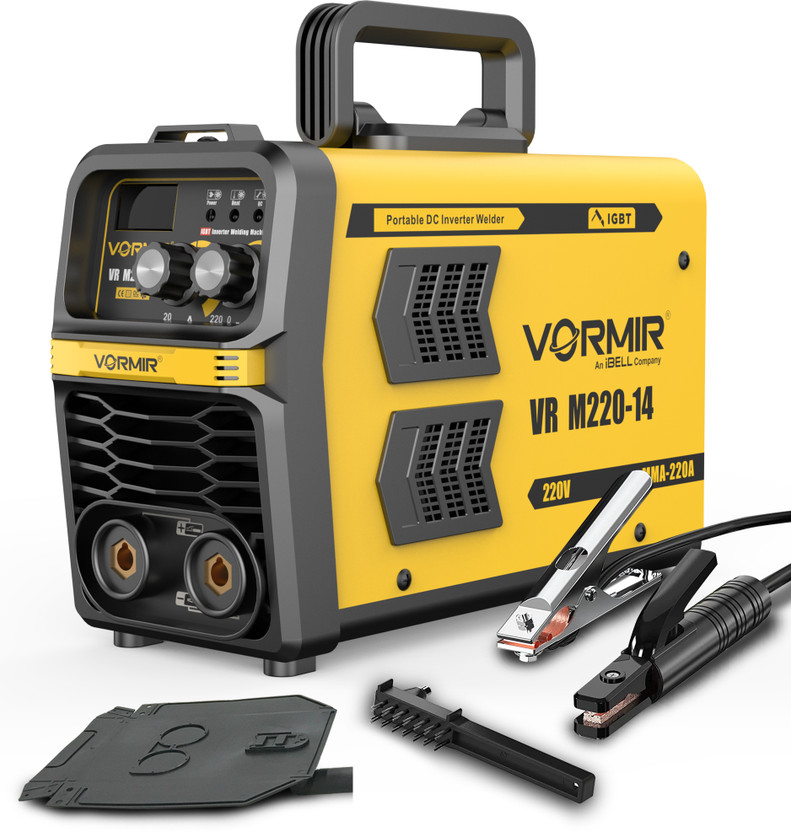 iBELL VORMIR VR M220-14 MMA Welding Machine,220A with Hot Start, Anti-Stick Functions, Inverter Welding Machine