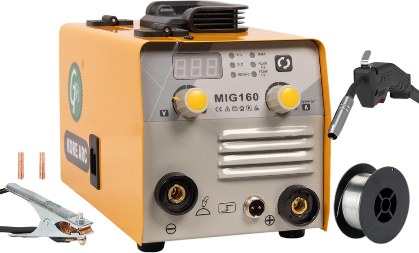 GB KORE ARC MIG 160 | MAG/ARC/TIG-Lift Welding Machine | Gasless | 0.8 mm Flux-Core Inverter Welding Machine