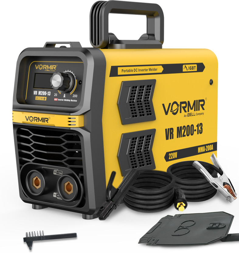 iBELL VORMIR VR M200-13 MMA Welding Machine,200A with Hot Start, Anti-Stick Functions, Inverter Welding Machine